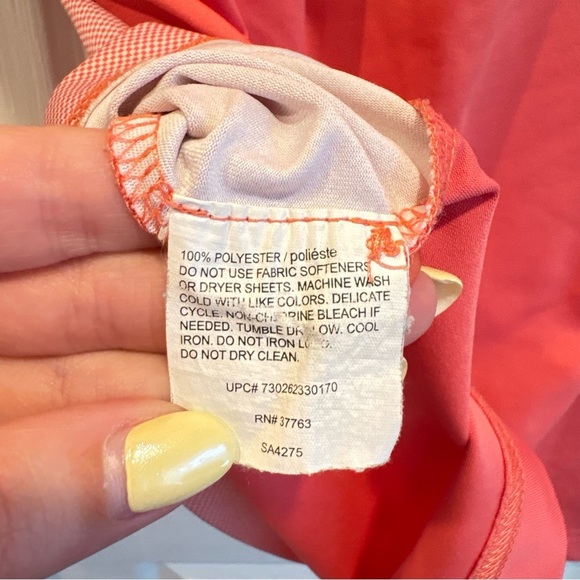 Men’s Striped Coral Opti-Dri Callaway Polo - Size Large - Picture 5 of 6